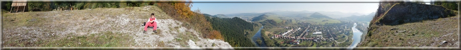 Panoráma z Červenej skaly na Podbiel a okolie (12.10.2010)