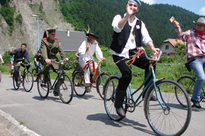 Jazda na starých bicykloch